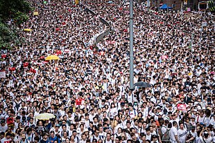 A photo from the Hong Kong Protest. Photo from Google Images