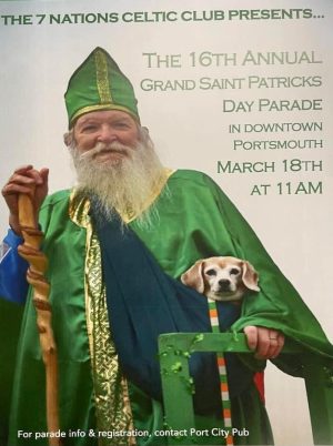 7 Nations Celtic Club 16th Annual Saint Patricks Day Parade Flyer