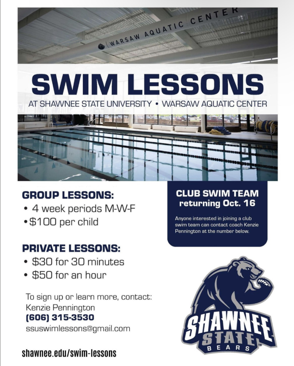Shawnee State swim lessons flyer