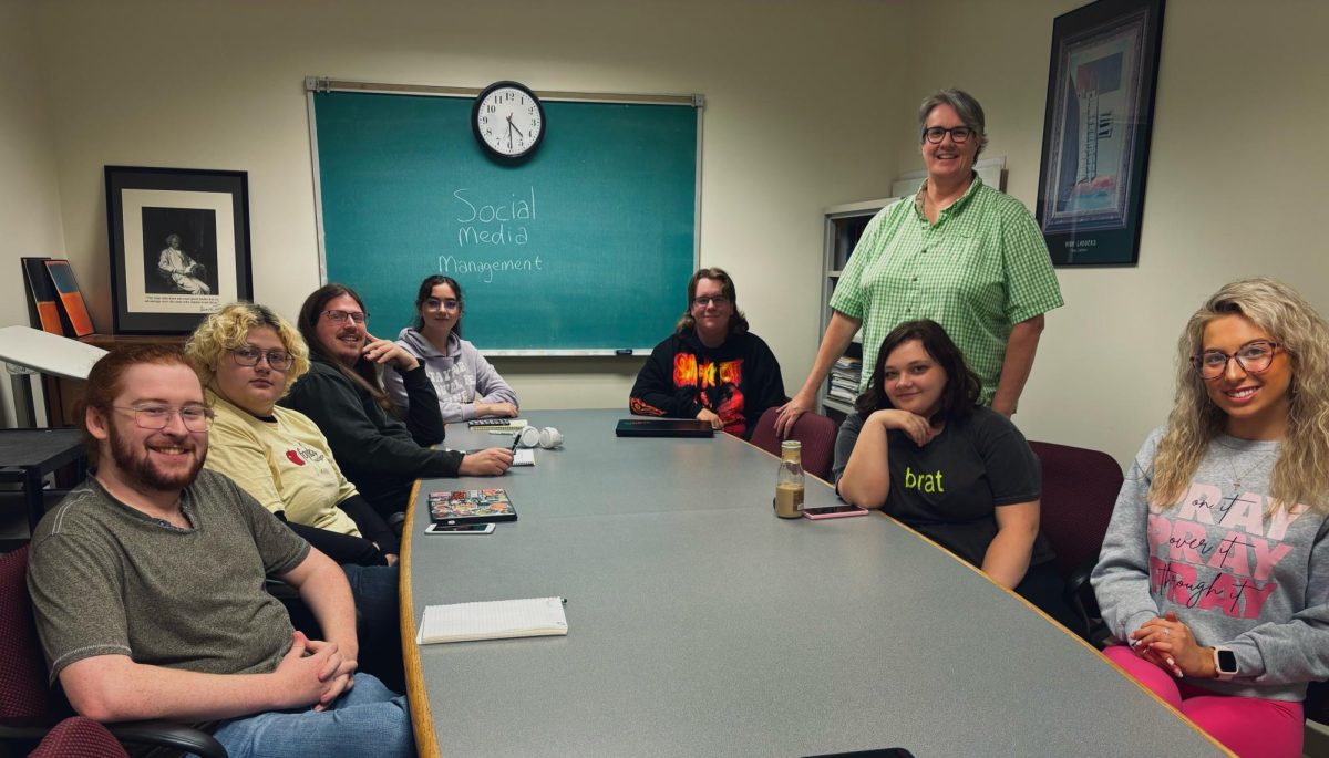 Pictured left to right: Josh Amato, Kate Pitts, Ian Hillman, Hannah Kline, Brendan Major, instructor Christy Zempter, Hope Jenkins and Adrienne Whitley 
Not pictured: Jack Monroe