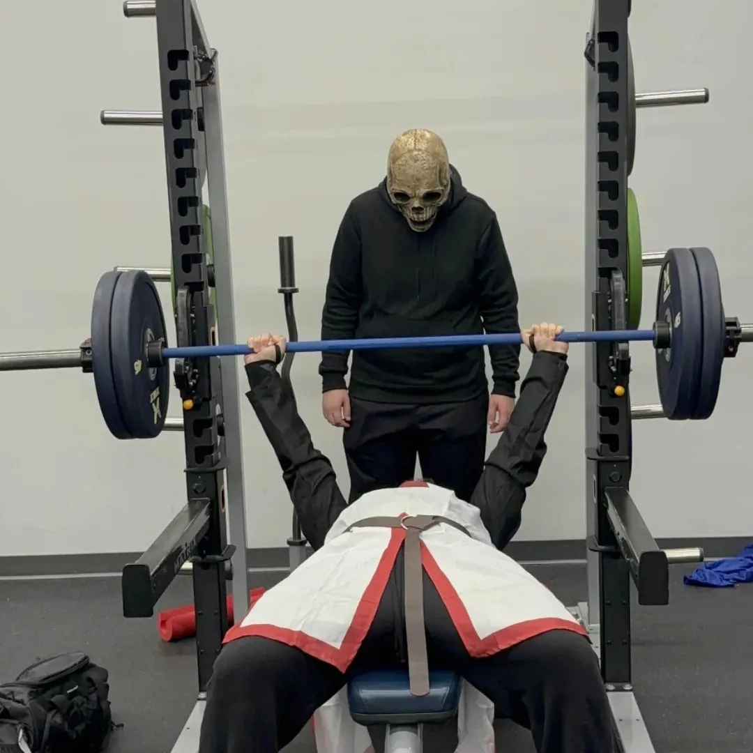 Members of the SSU Weightlifting Club during a recent Halloween event