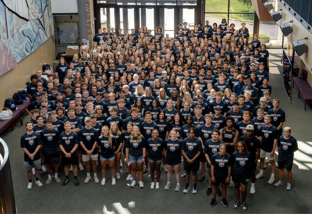 Full photo of all athletes at SSU for the 2025-26 season