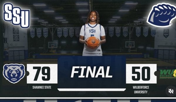 Final score of SSU's win over Wilberforce on Wednesday